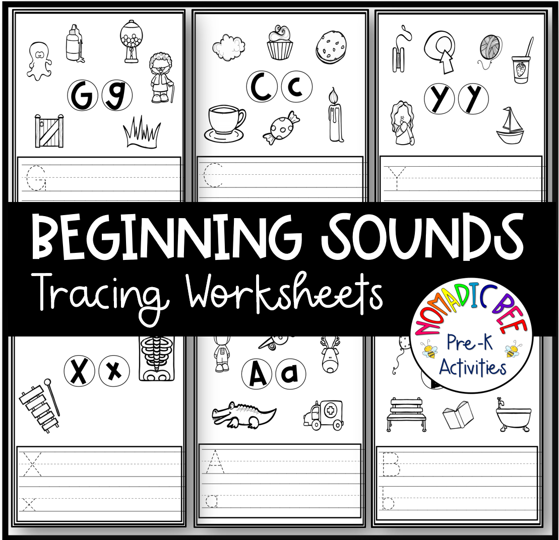 Letter Sound Tracing And Coloring Worksheets - NBpreKactivities