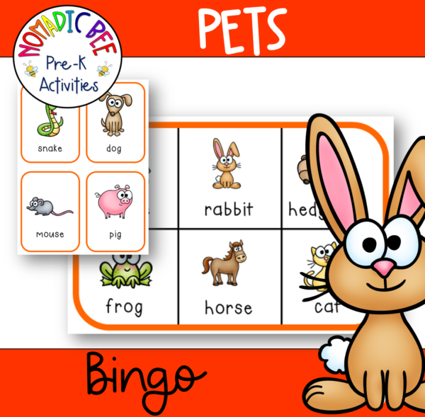 Pets Theme Bingo