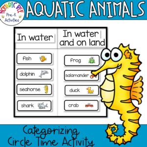 Aquatic animals circle time activity