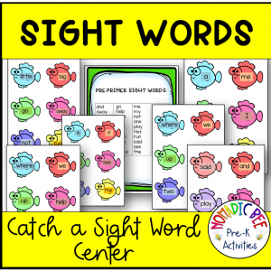 Pre-K Sight Words Center