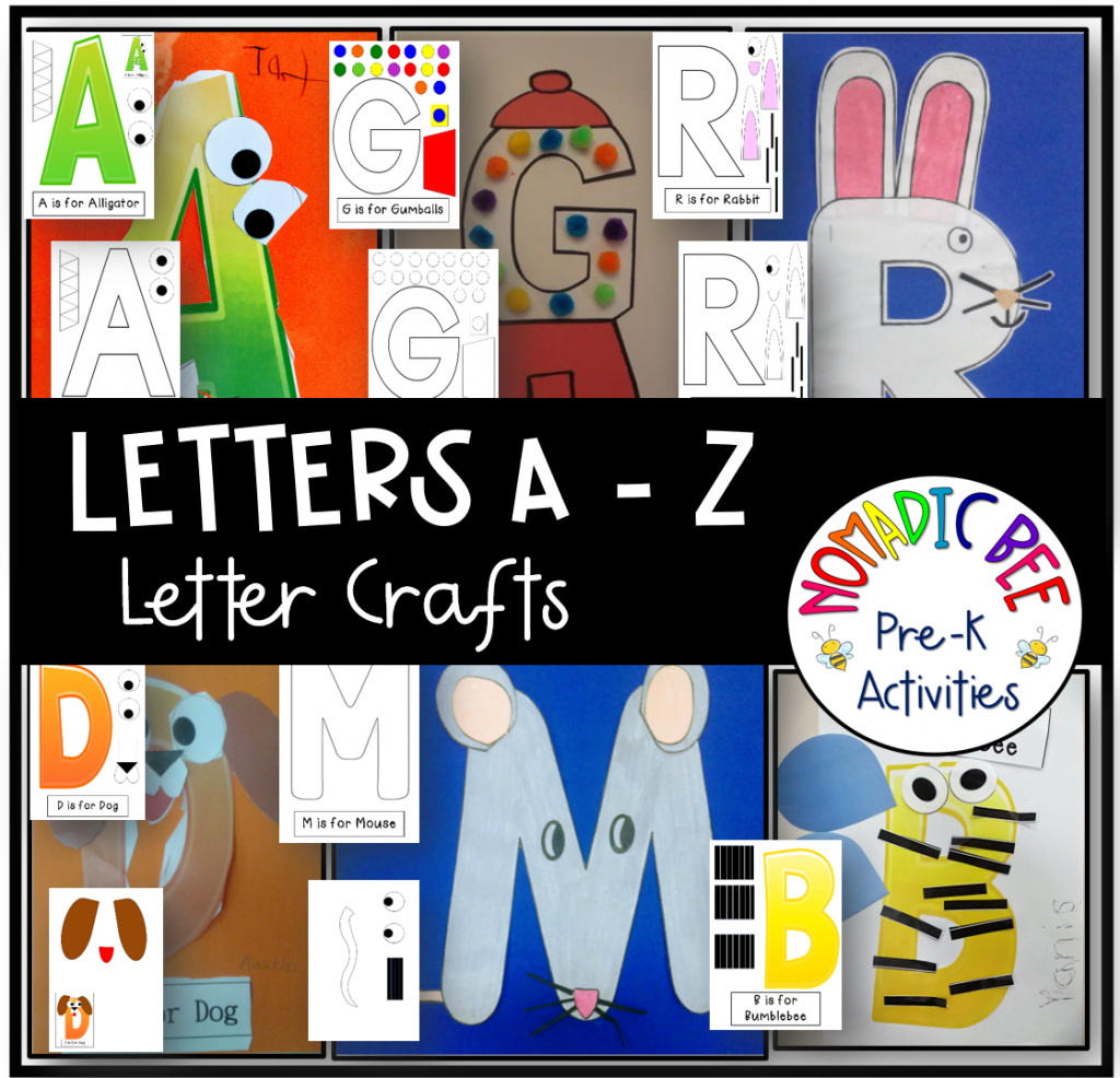 Letter Crafts A - Z - NBpreKactivities