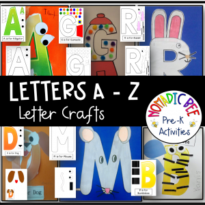 Letter Crafts for Pre-K and Kindergarten