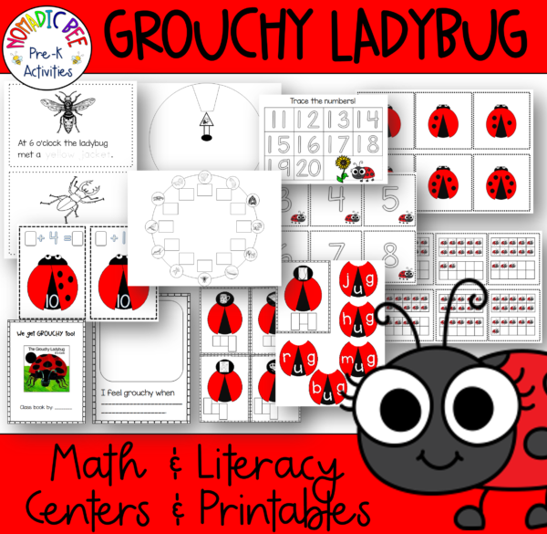 Ladybug Themed Math & Literacy