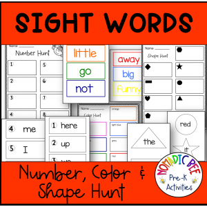 Pre-K Sight Words Games