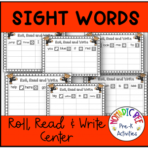 Pre-K Sight Words Center