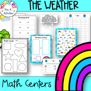 Weather Themed Math centers