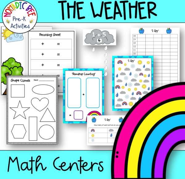 Weather Themed Math centers