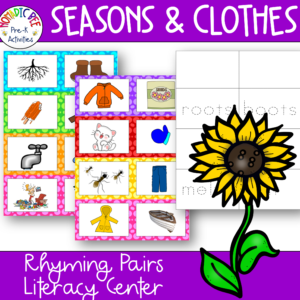 Seasons & Clothes Rhyming Pairs