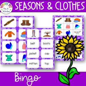 Seasons & Clothes Bingo