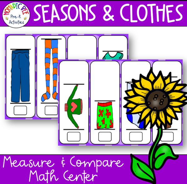 Clothes Themed Measuring Math Center