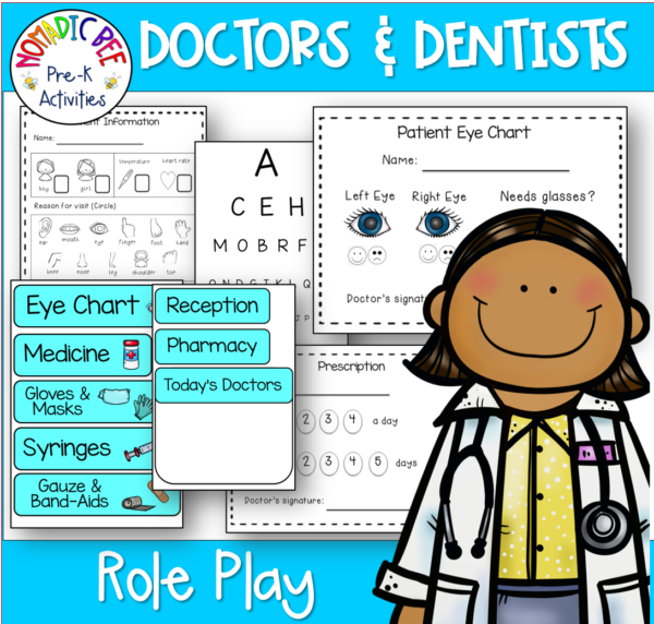 Doctors and Dentists Role Play set