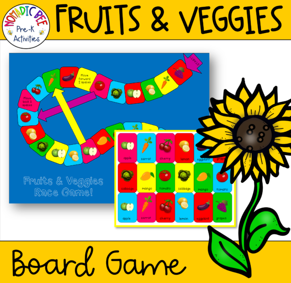 Fruits & Veggies Board Game
