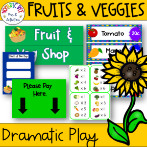 Fruits & Veggies Story Dramatic Play