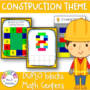 DUPLO blocks Math Centers