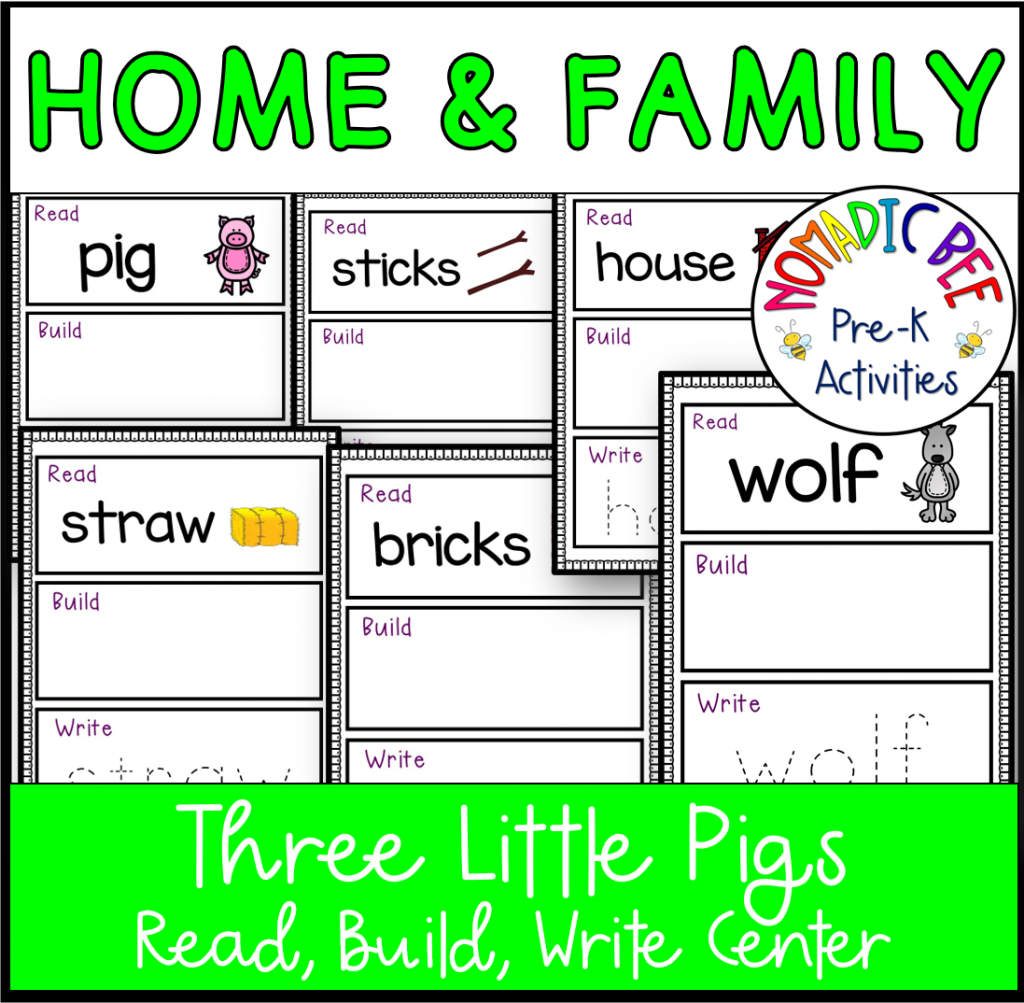 Three Little Pigs Look, Build & Write