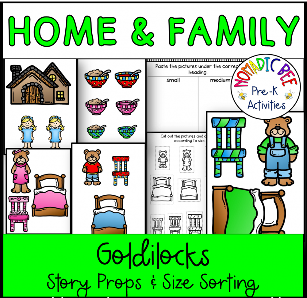 Goldilocks Size Sorting and Story Props