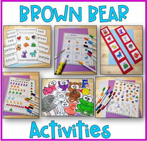 Brown bear, Brown Bear, What do you see? Printables - NBpreKactivities