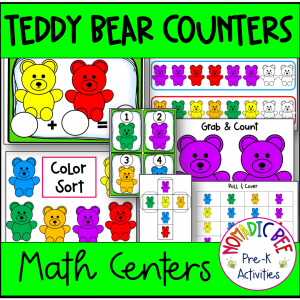 Teddy Bear Counters Math Centers