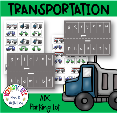 abc-match-transportation-themed-literacy-center-nbprekactivities