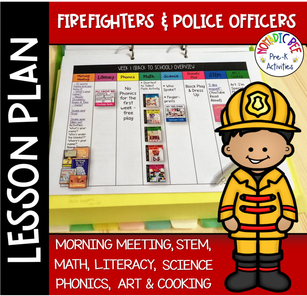 Firefighter Lesson Plan Template