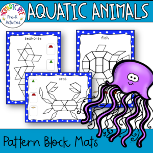 Aquatic Animals Pattern Block Mats