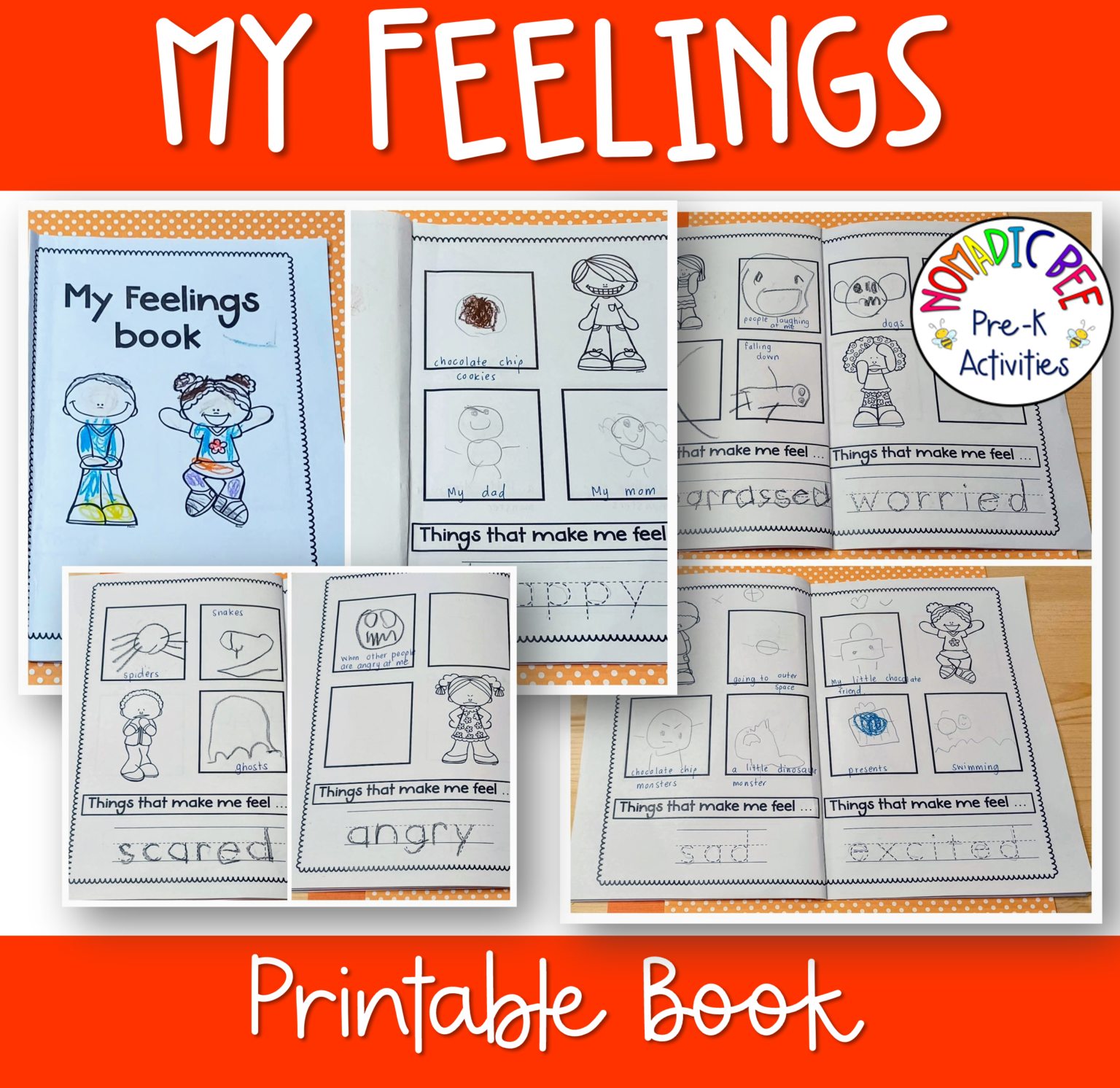 My Feelings Printable Book - NBpreKactivities