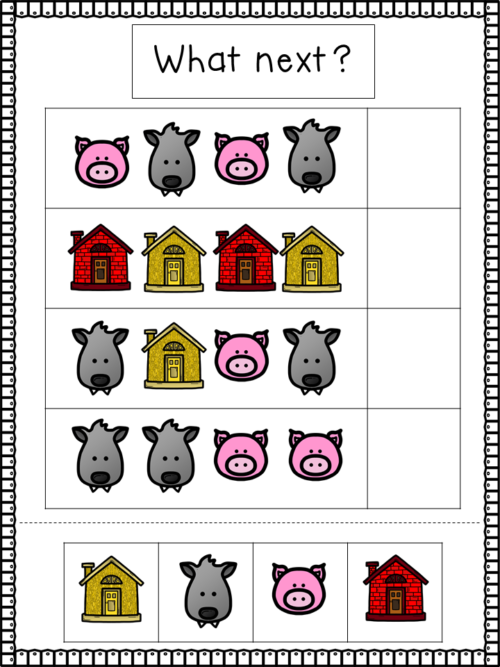 Three Little Pigs Math Activities - NBpreKactivities