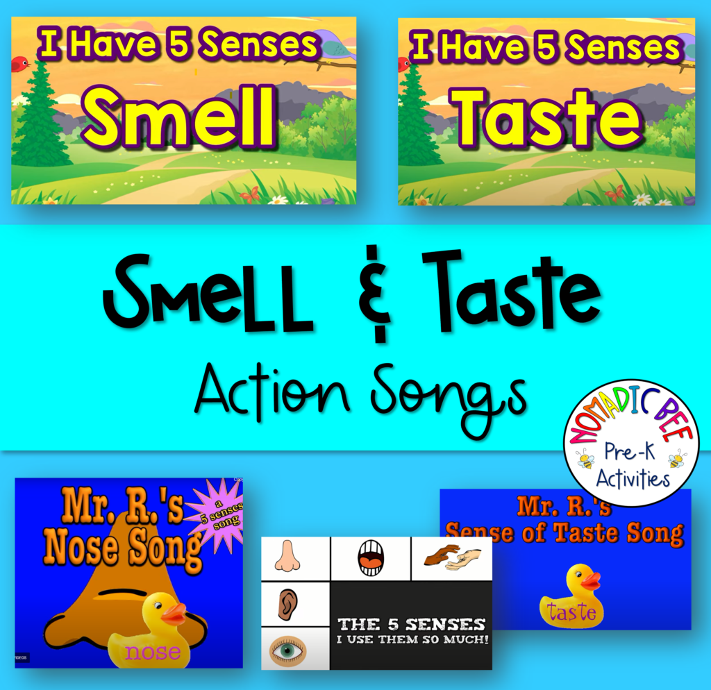 Smell & Taste Action Songs