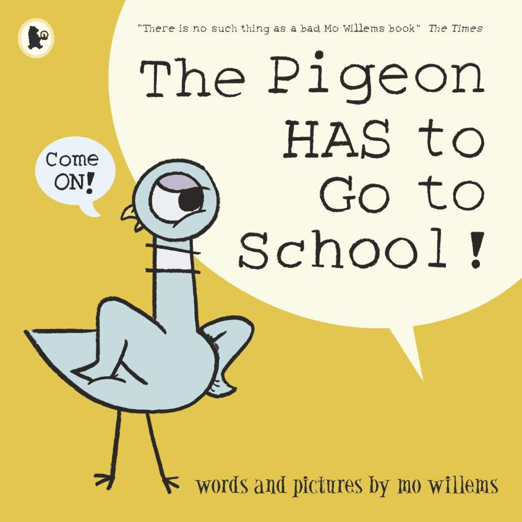 The Pigeon has to go to school printable