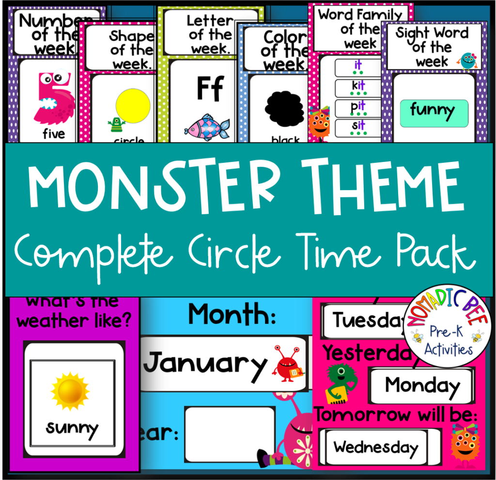 Monster Themed Circle Time Pack