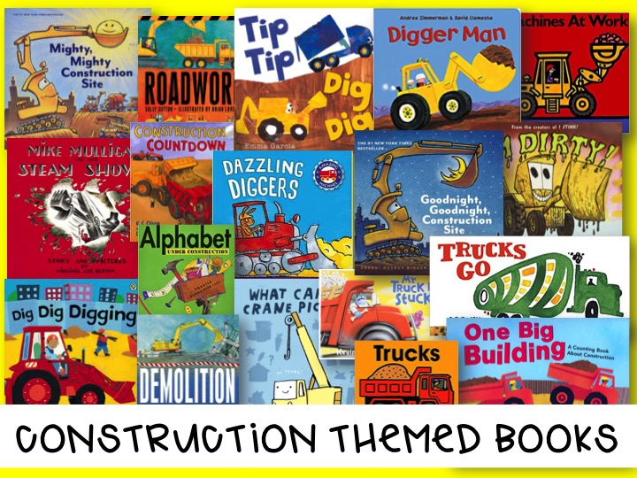 Construction Themed Books for kids