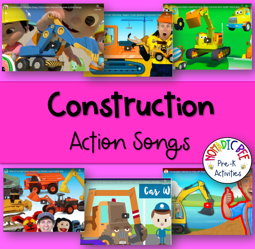 Construction Themed Action Songs
