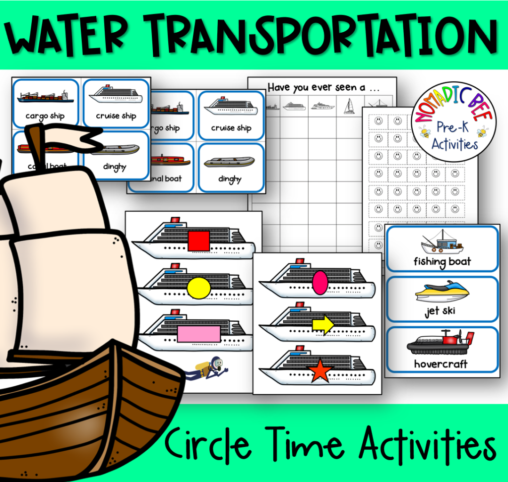 Water Transportation Themed Activities