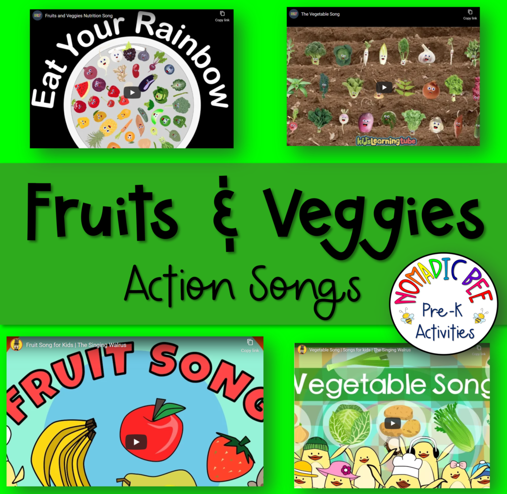 Fruits & Veggies Themed Action Songs & Rhymes