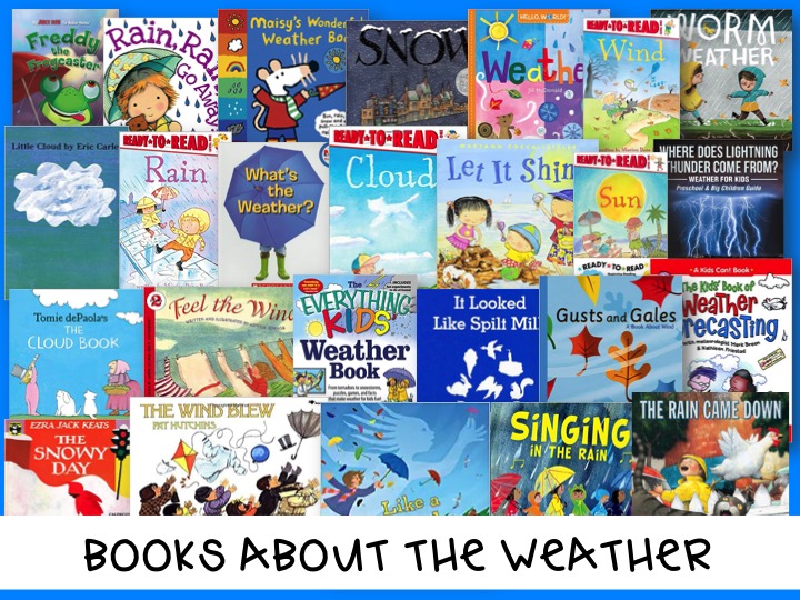 Weather Themed Booklist for kids