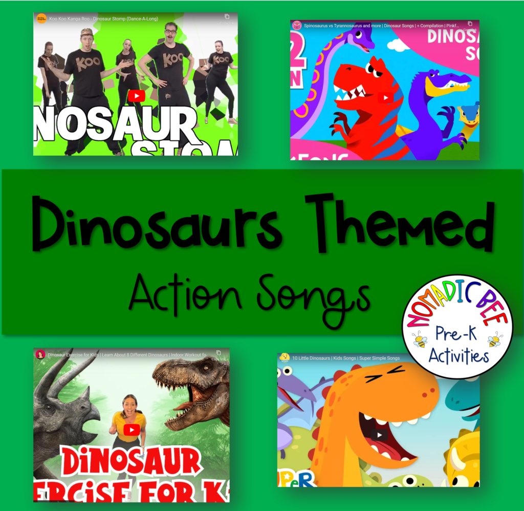 Dinosaurs Themed Action Songs