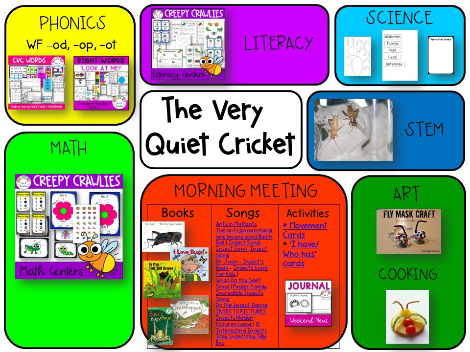 Insects Themed Free Lesson Plan