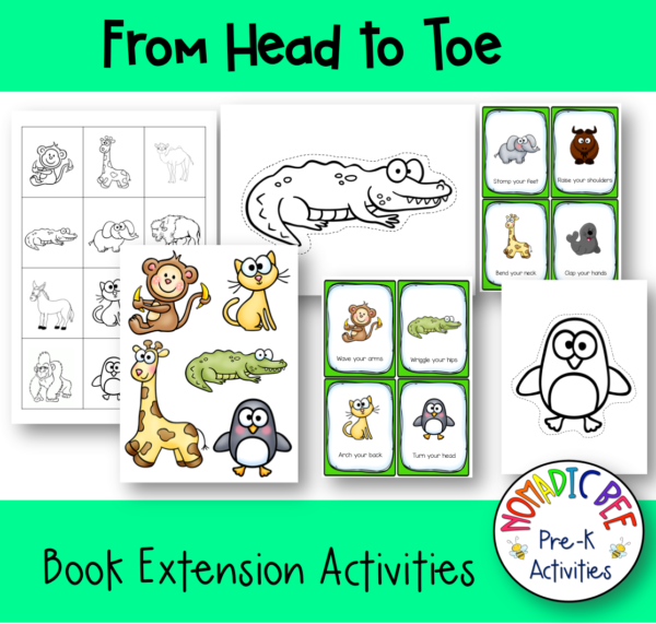 From Head to Toe Book Extension Activities