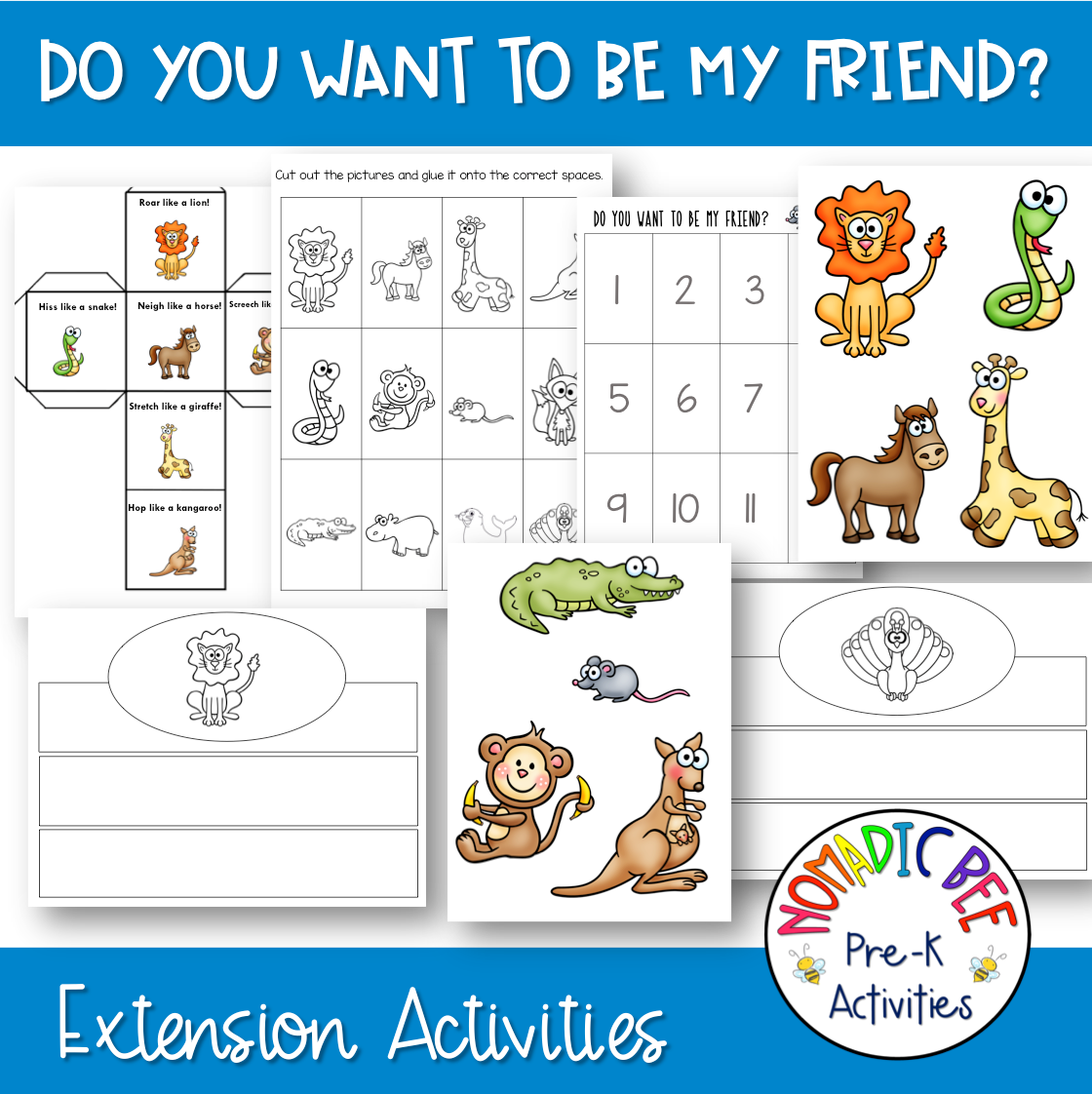 Do You Want To Be My Friend Book Extension Activities NBpreKactivities