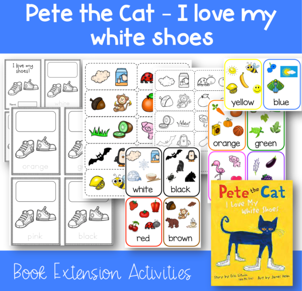 Pete the Cat I love my white shoes extension activities