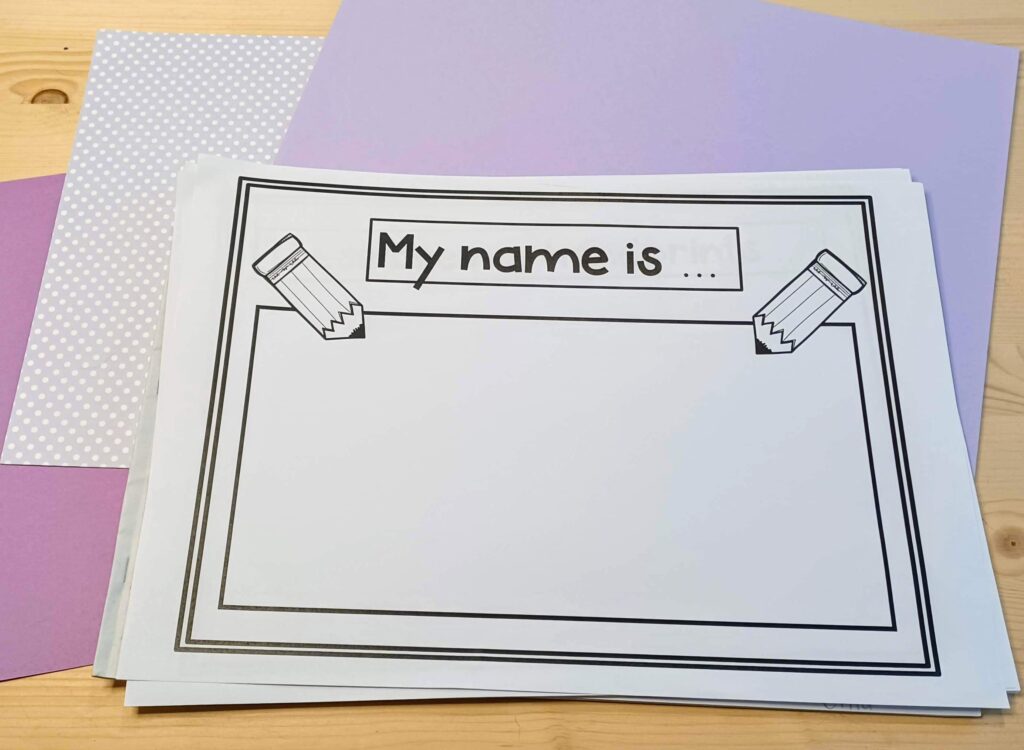 All About Me Printable Book