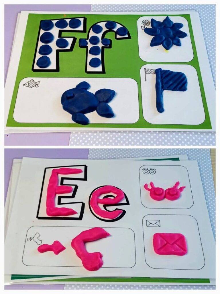 Alphabet Playdough Mats