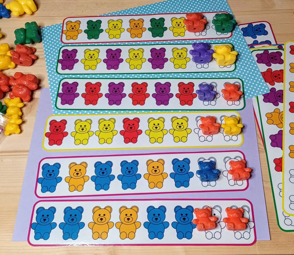 Teddy Bear Counters Math Centers