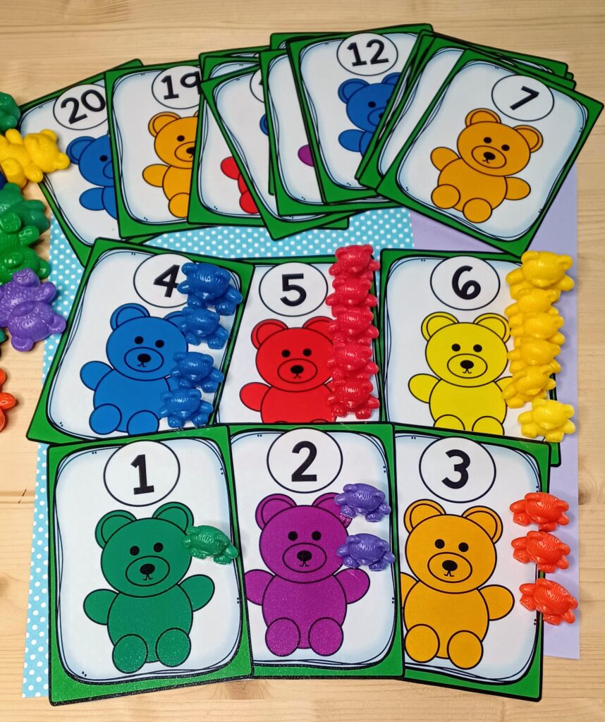 Teddy Bear Counters Math Centers