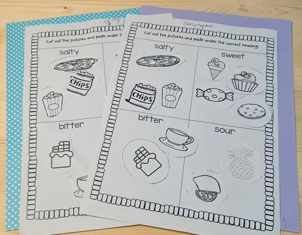 Sense of Smell & Taste Test Activity