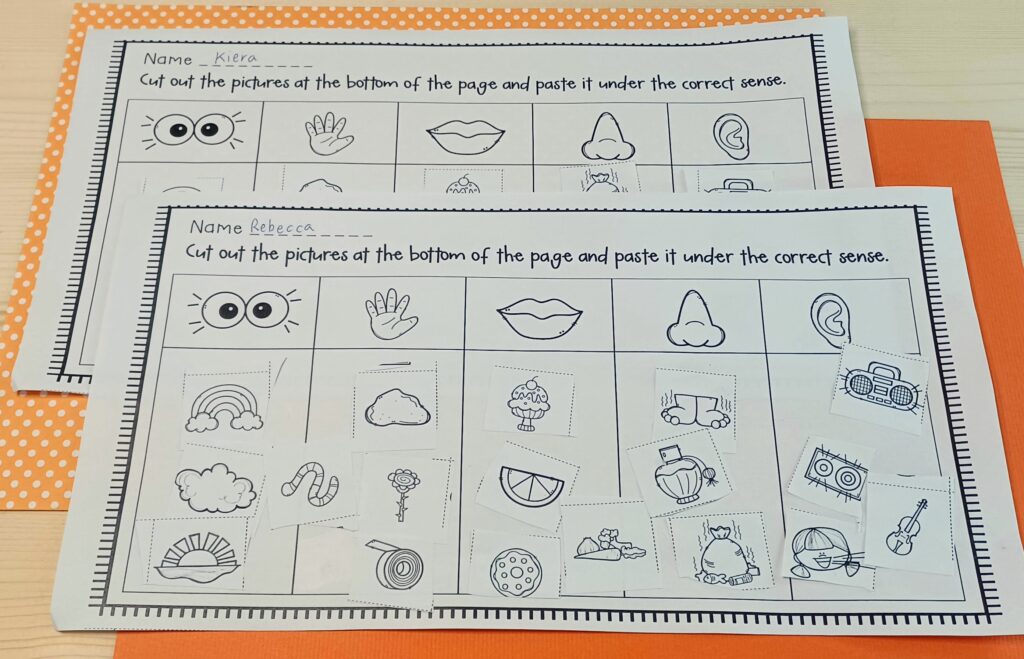 5 Senses Printables & Activities