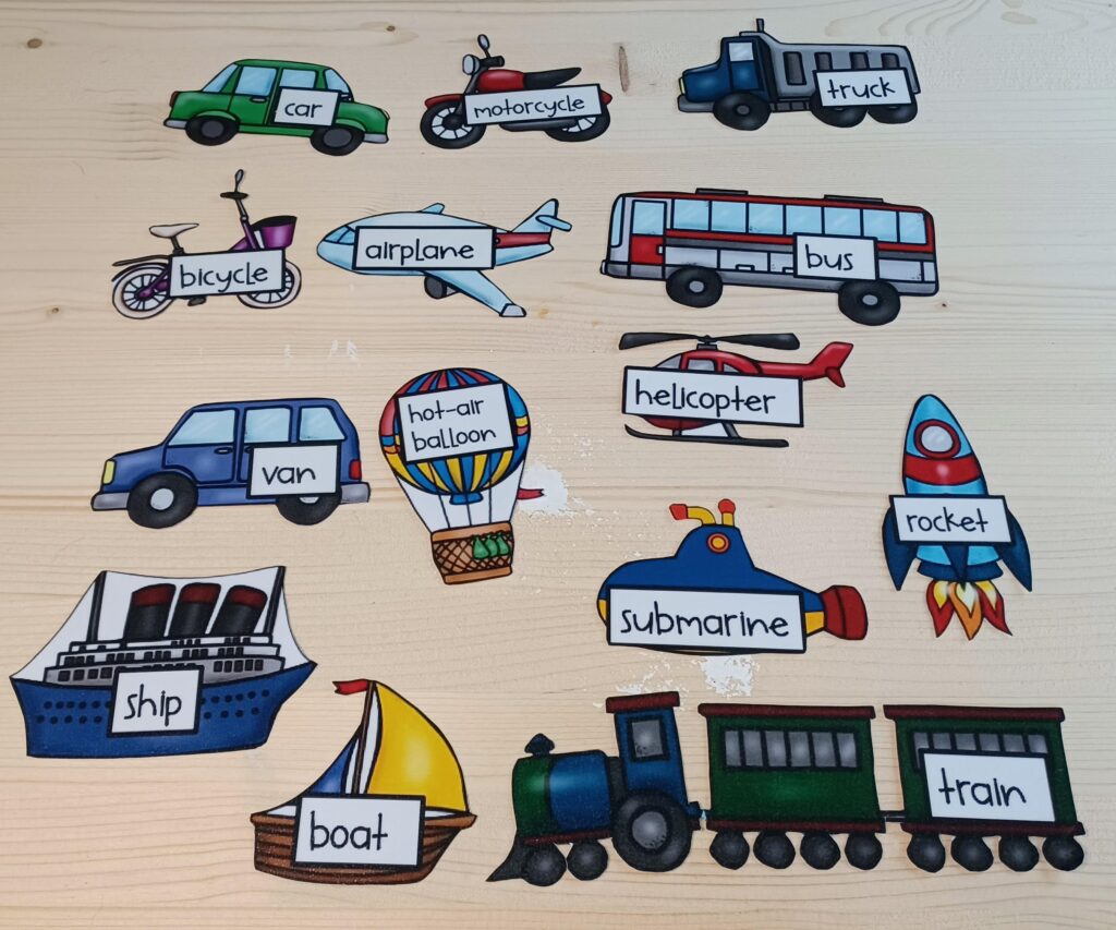 Transportation activities & printables