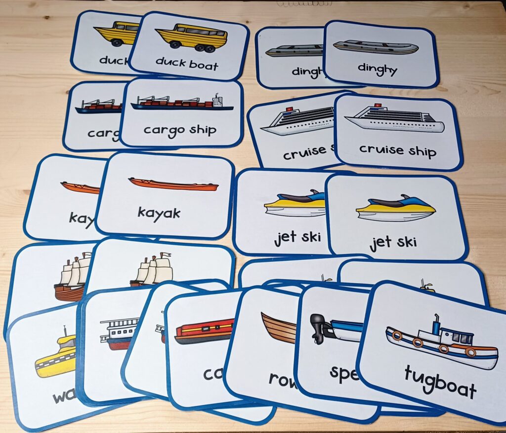 Water Transportation themed activities & printables