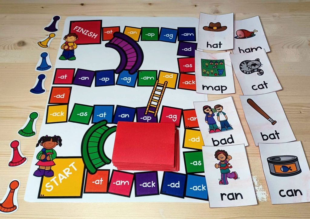 Word Families Board Games