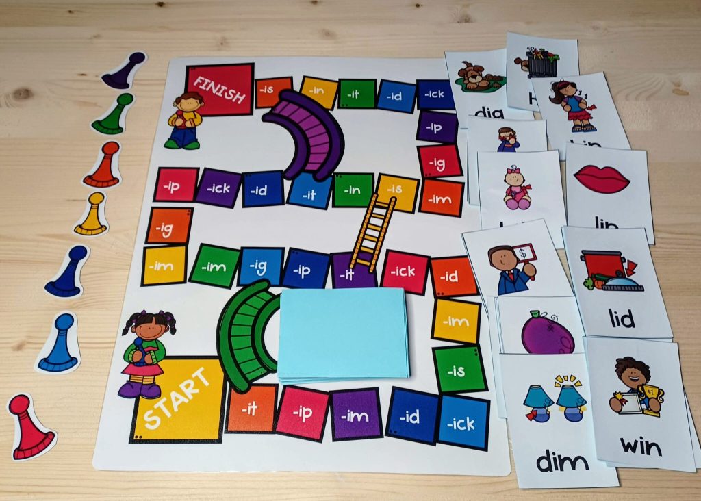 Word Families Board Games